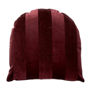 Coussin rayé bordeaux 50x50cm Arcus - AYTM