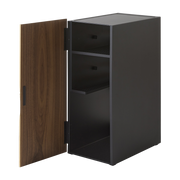 Black steel console organizer from jeux 36. 5x24. 7x60. 3cm - Yamazaki