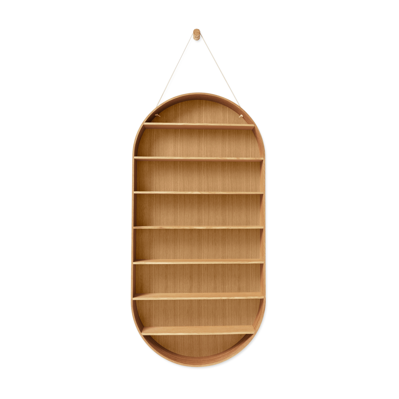 Etagère ovale en chêne huilé 110cm Dorm - Ferm Living