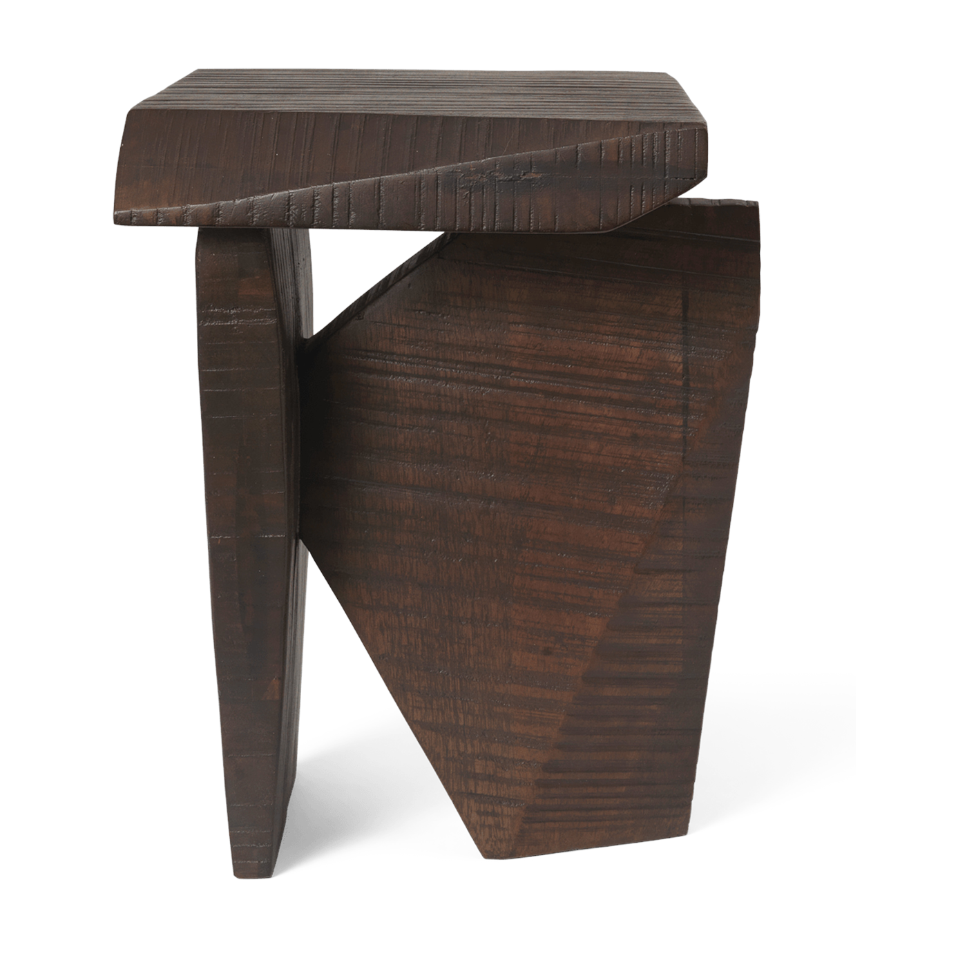 Beistelltisch aus dunkel gebeiztem Mangoholz 32, 7cm Silva -. Ferm Living