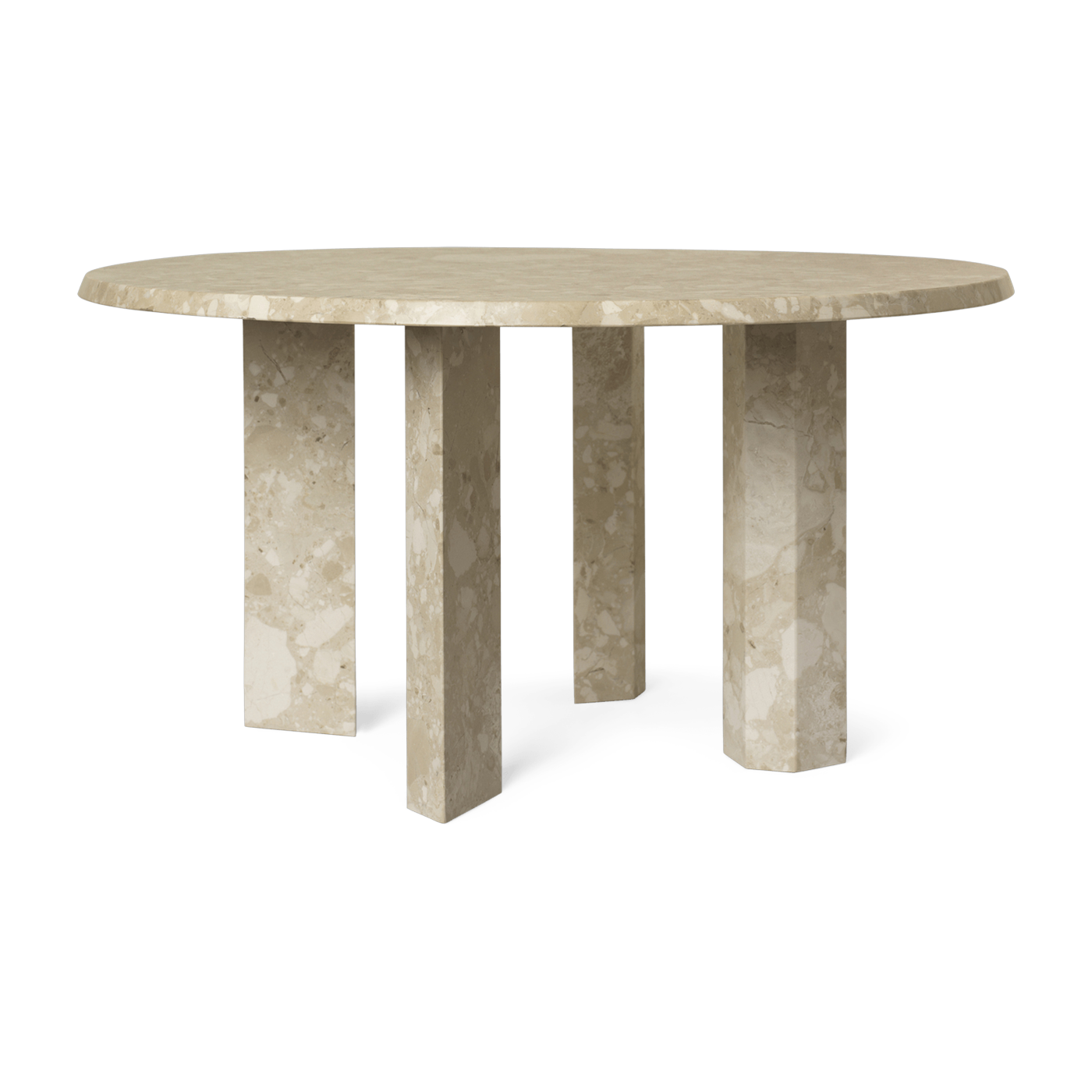 Couchtisch aus marbre sandfarben 67x35cm Taula -. Ferm Living