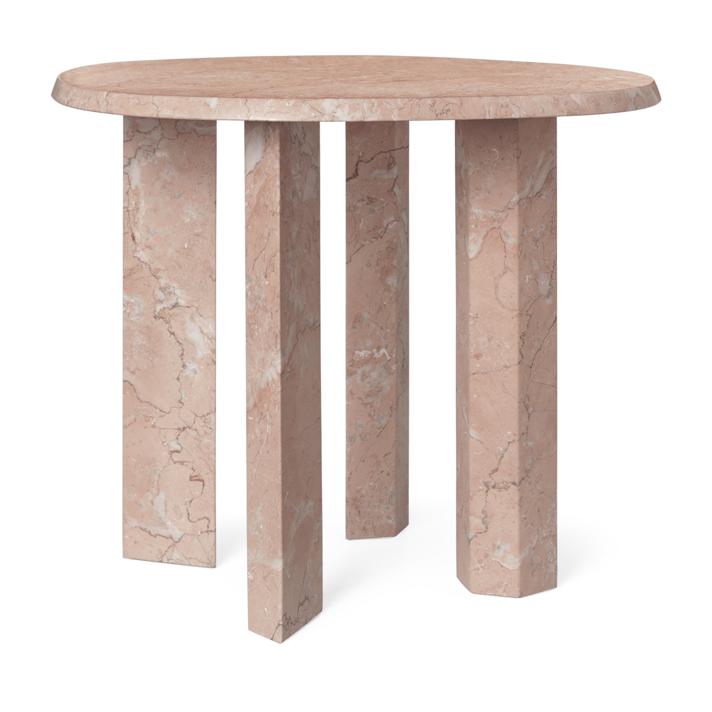 Side table in marbre rose 54, 4x45cm Taula - Ferm Living