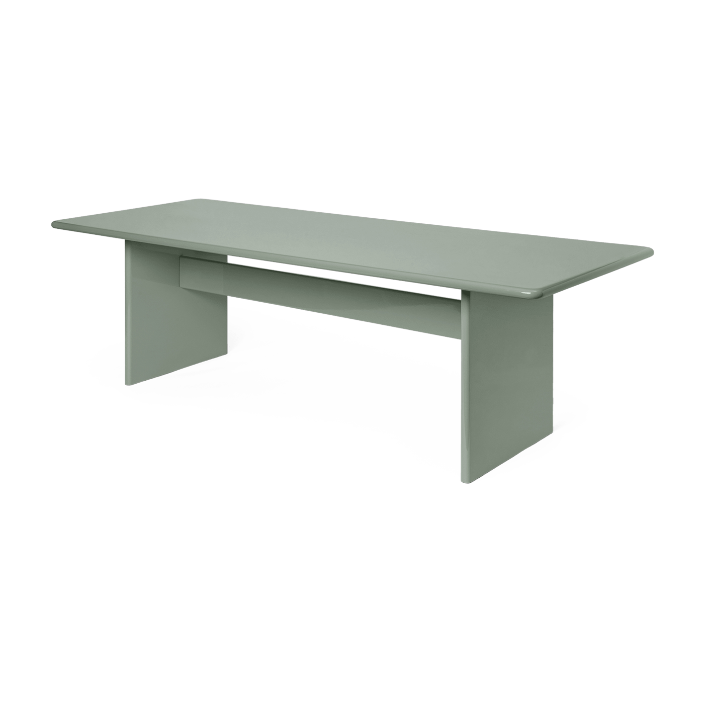 طاولة طعام من خشب MDF مطلية باللون الشاي الأخضر 90x240 سم Rink - Ferm Living