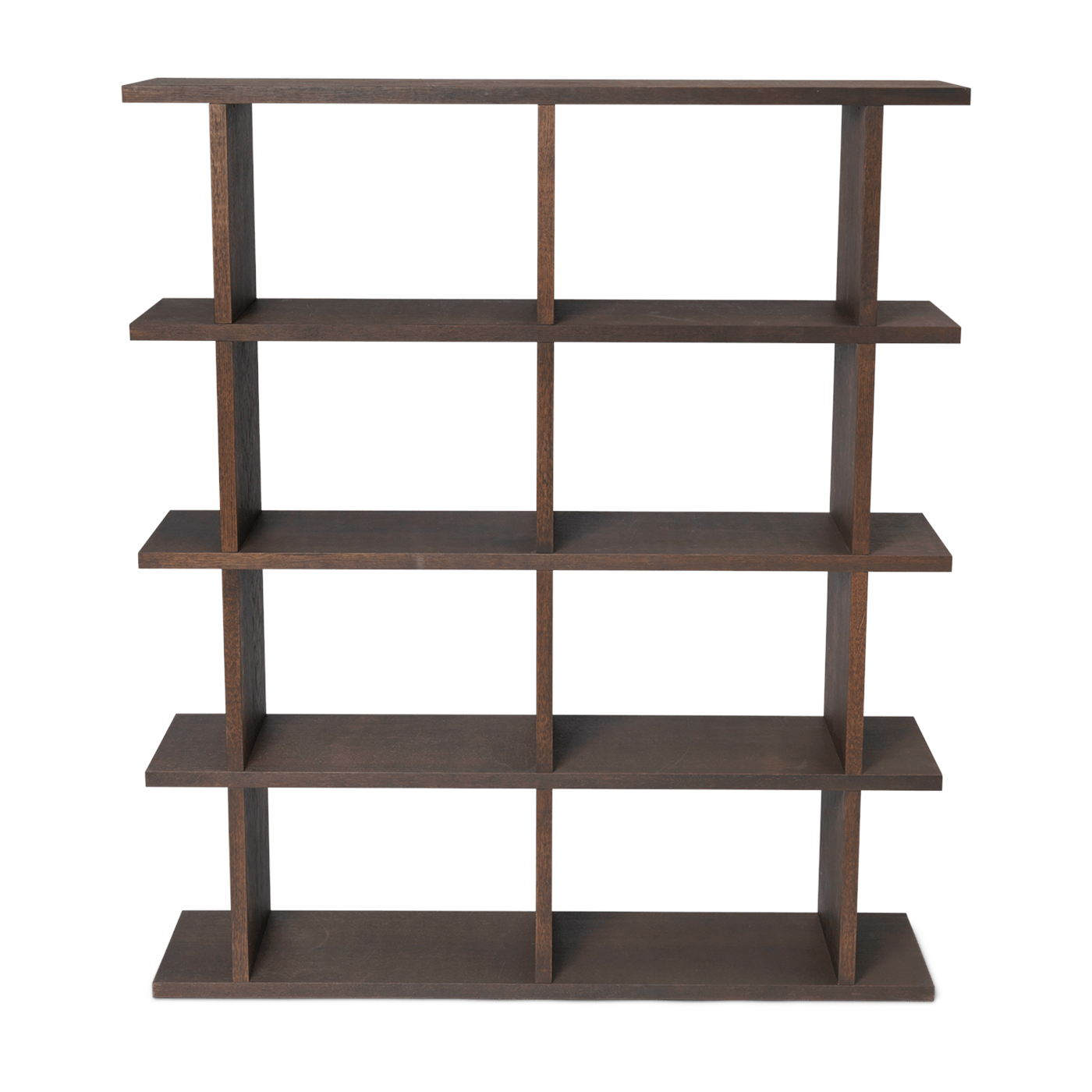مكتبة بلوط طبيعي مصقول مصبوغ داكن 122.5x141 سم Kona - Ferm Living