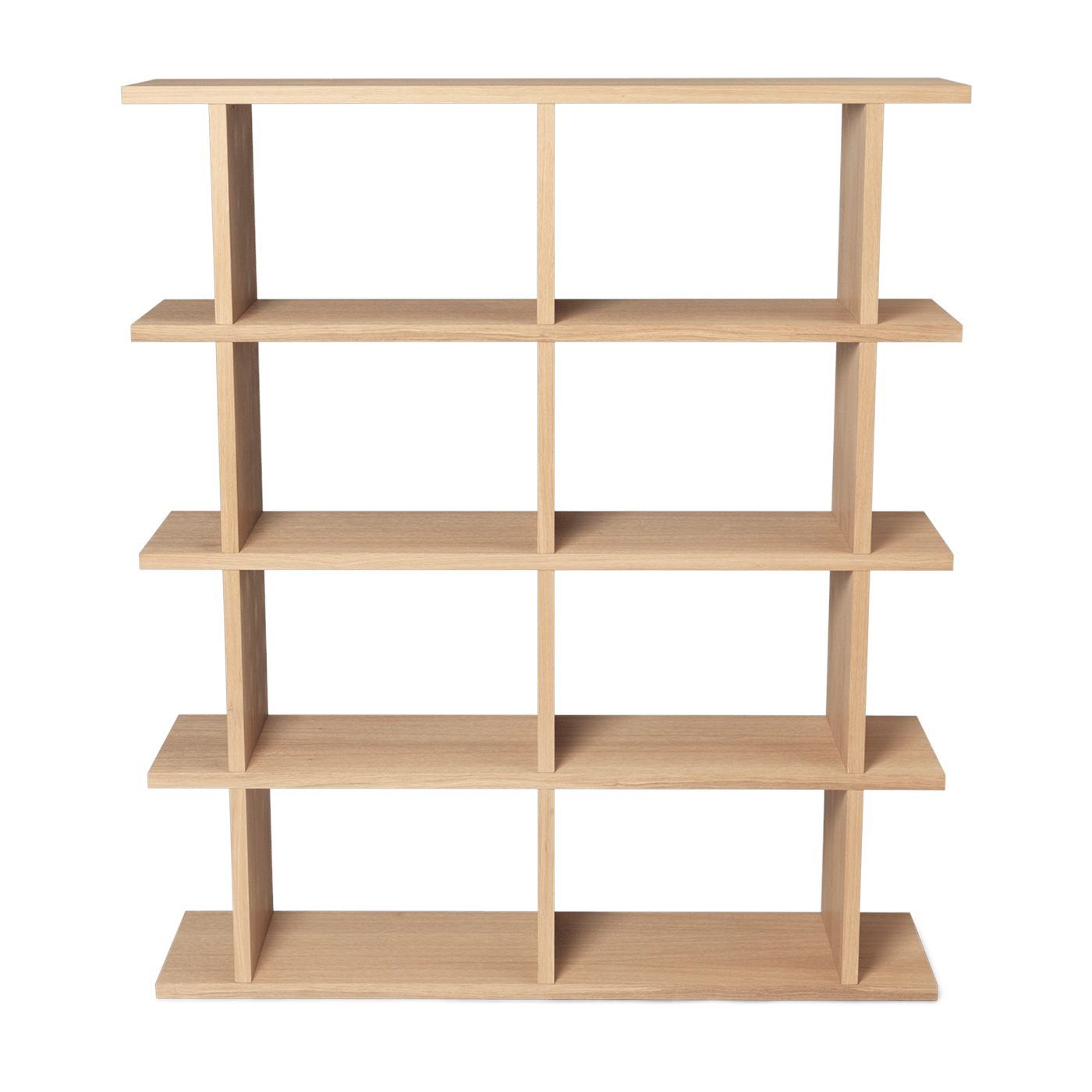 Kona Libreria in rovere naturale laccato 122, 5x141cm - Ferm Living
