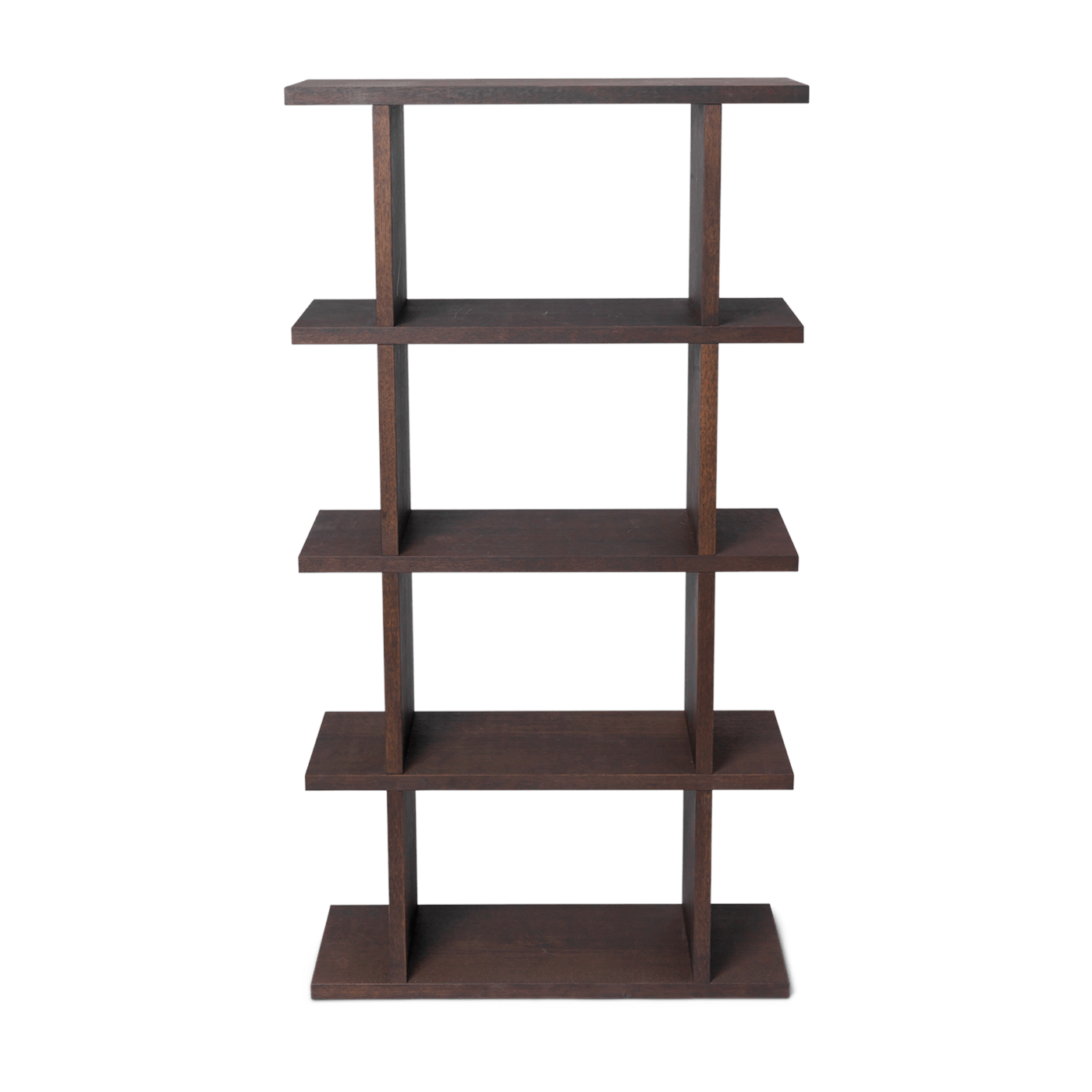 مكتبة بلوط طبيعي مصقول مصبوغ داكن 75x141 سم Kona - Ferm Living