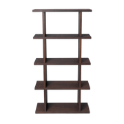 Dark stained natural oak lacquer bookcase 75x141cm Kona - Ferm Living
