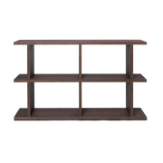 Bookcase in dark stained natural oak 122. 5x72cm Kona - Ferm Living