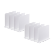 2 Organizzatori borse in resina bianca 24x31,8x21cm - Yamazaki