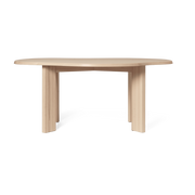 Bureau in faggio oliato bianco 90x73, 9cm Tarn - Ferm Living