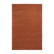 Alfombra rectangular de lana tufted rojo marrón 200x300cm Stille - Ferm Living