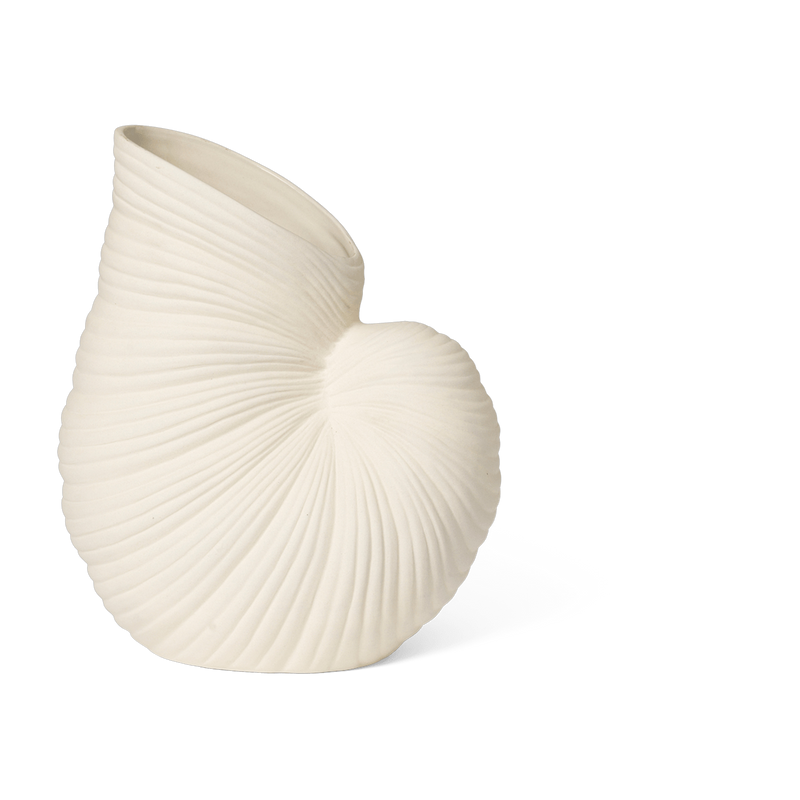 إناء على شكل قشرة من الفخار الحجري العاجي 26.5 سم Shell - Ferm Living