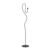 Candleholder from sol in black powdered iron 113, 7cm Valse - Ferm Living