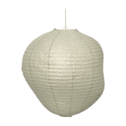 Dark sage washi paper lampshade 60cm Kurbis - Ferm Living