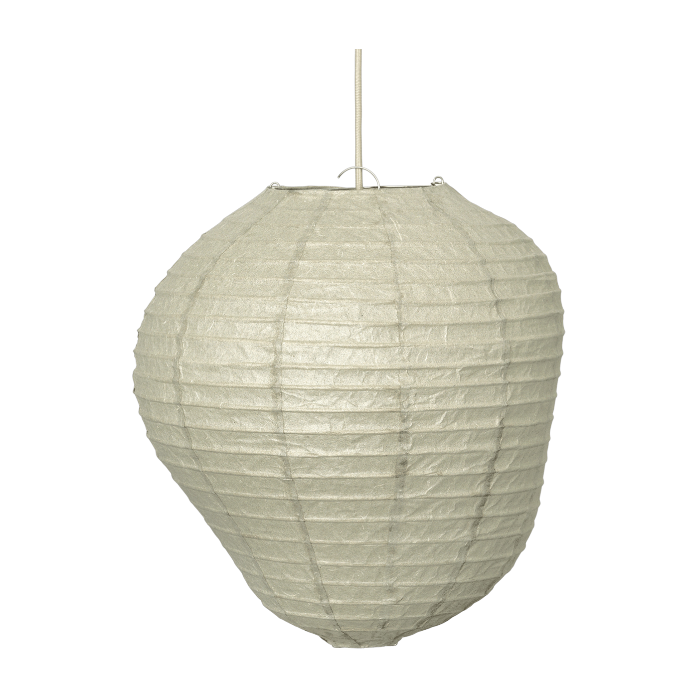 Abat-jour en papier washi sauge sombre 40cm Kurbis - Ferm Living
