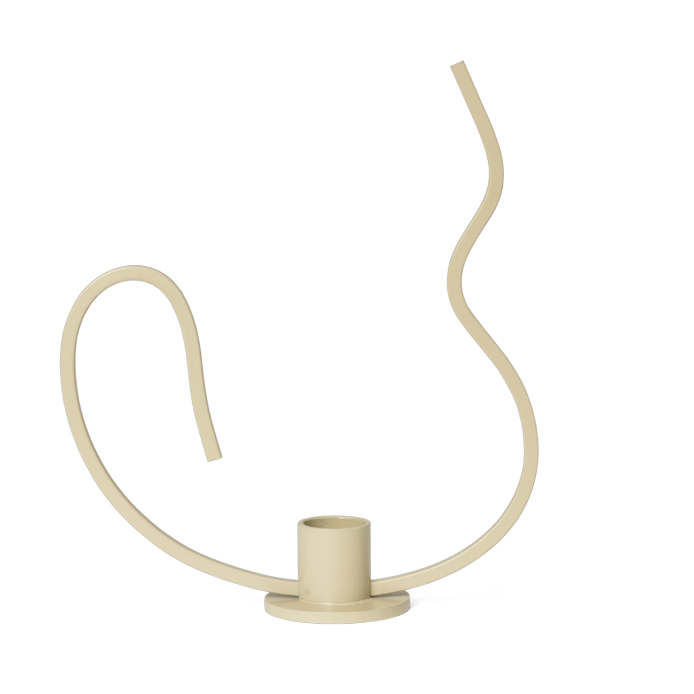 Kerzenhalter aus gepudertem Eisen Kaschmir 18, 4cm Walzer -. Ferm Living