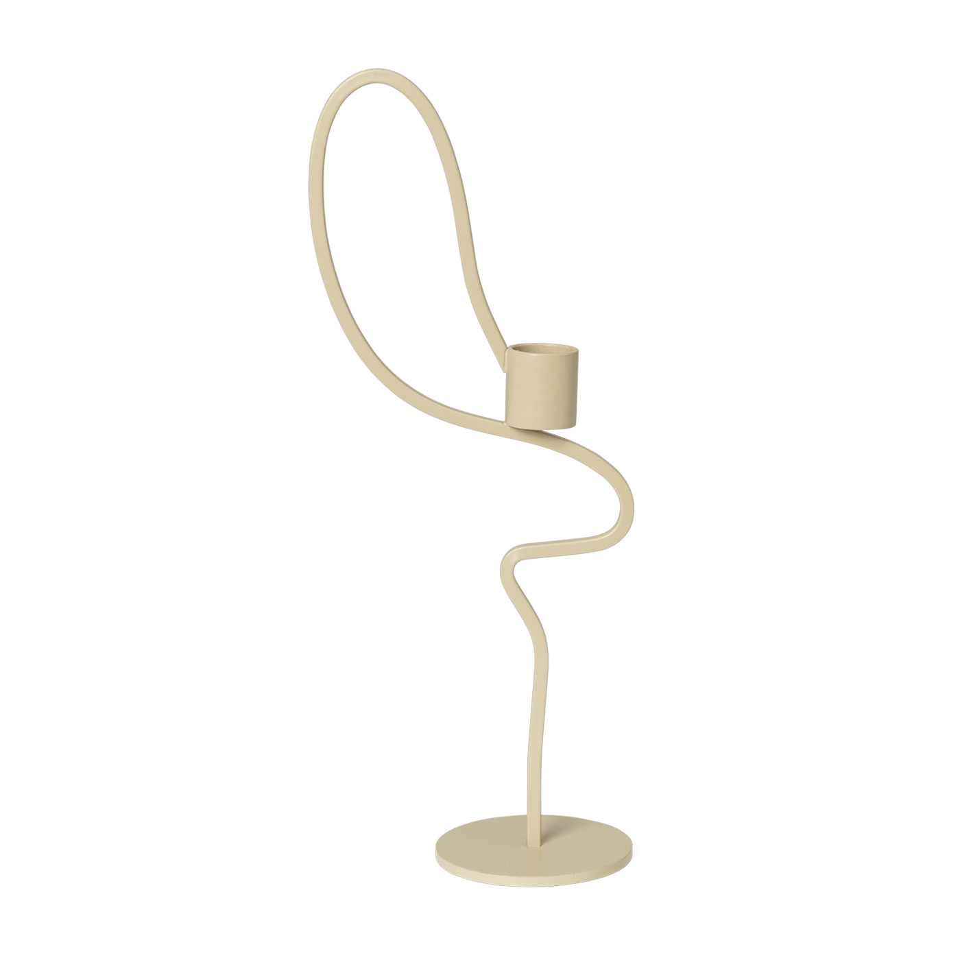 Kerzenhalter aus Eisen mit Kaschmirpuder 28cm Walzer -. Ferm Living