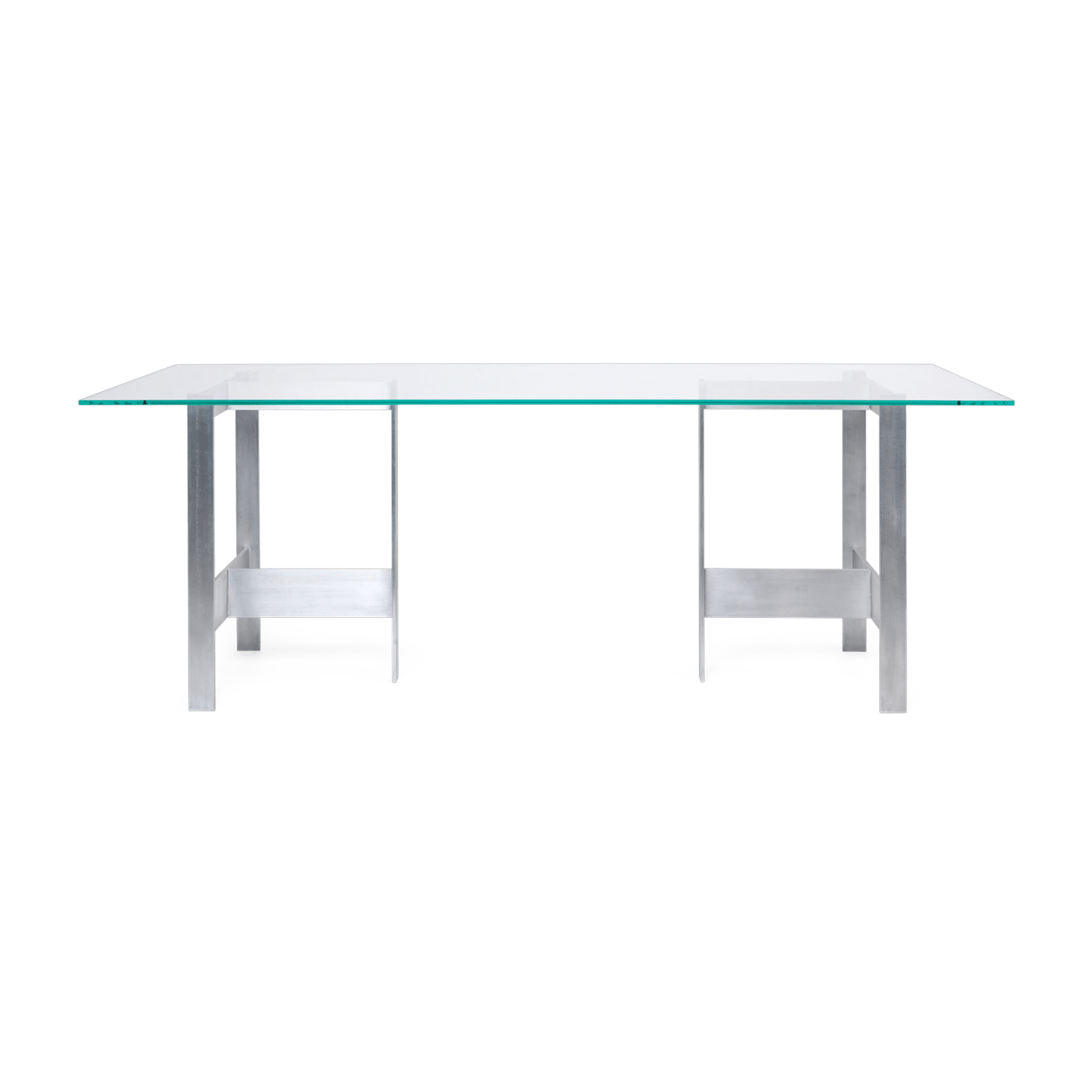 Tavolo da pranzo in vetro e alluminio 90x200cm Lager - Ferm Living