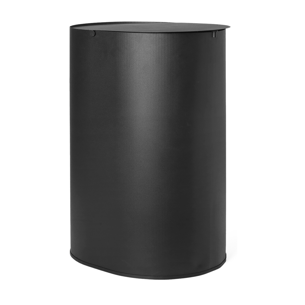Enkel Mülleimer aus schwarzem Stahl 40L -. Ferm Living