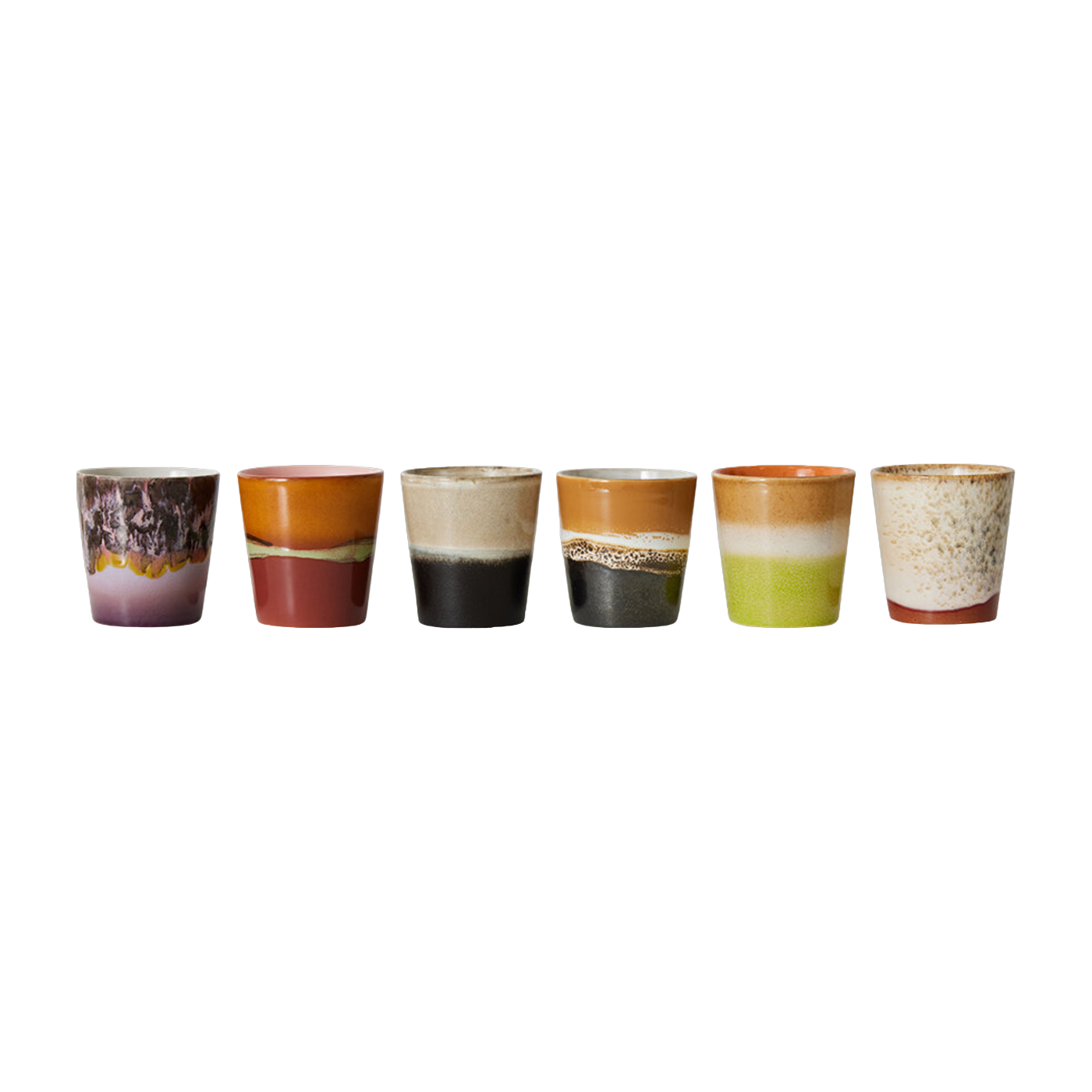 Terrakotta-Kaffeebecher (Satz von 6) -. HKliving
