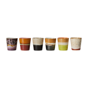 6 Tasses à café en terre cuite - HKliving