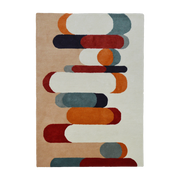 Tapis rectangulaire en laine orange 120x170cm Sonate - Edito