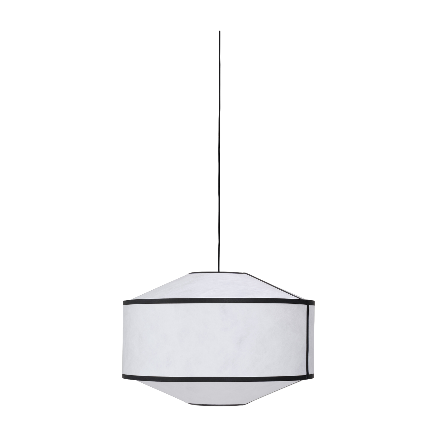 Lampada a sospensione Kite 65 cm in bianco e nero - New Works