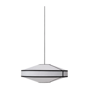 Lampada a sospensione Kite 75 cm in bianco e nero - New Works
