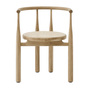 cannage Silla con reposabrazos de roble y Bukowski - New Works