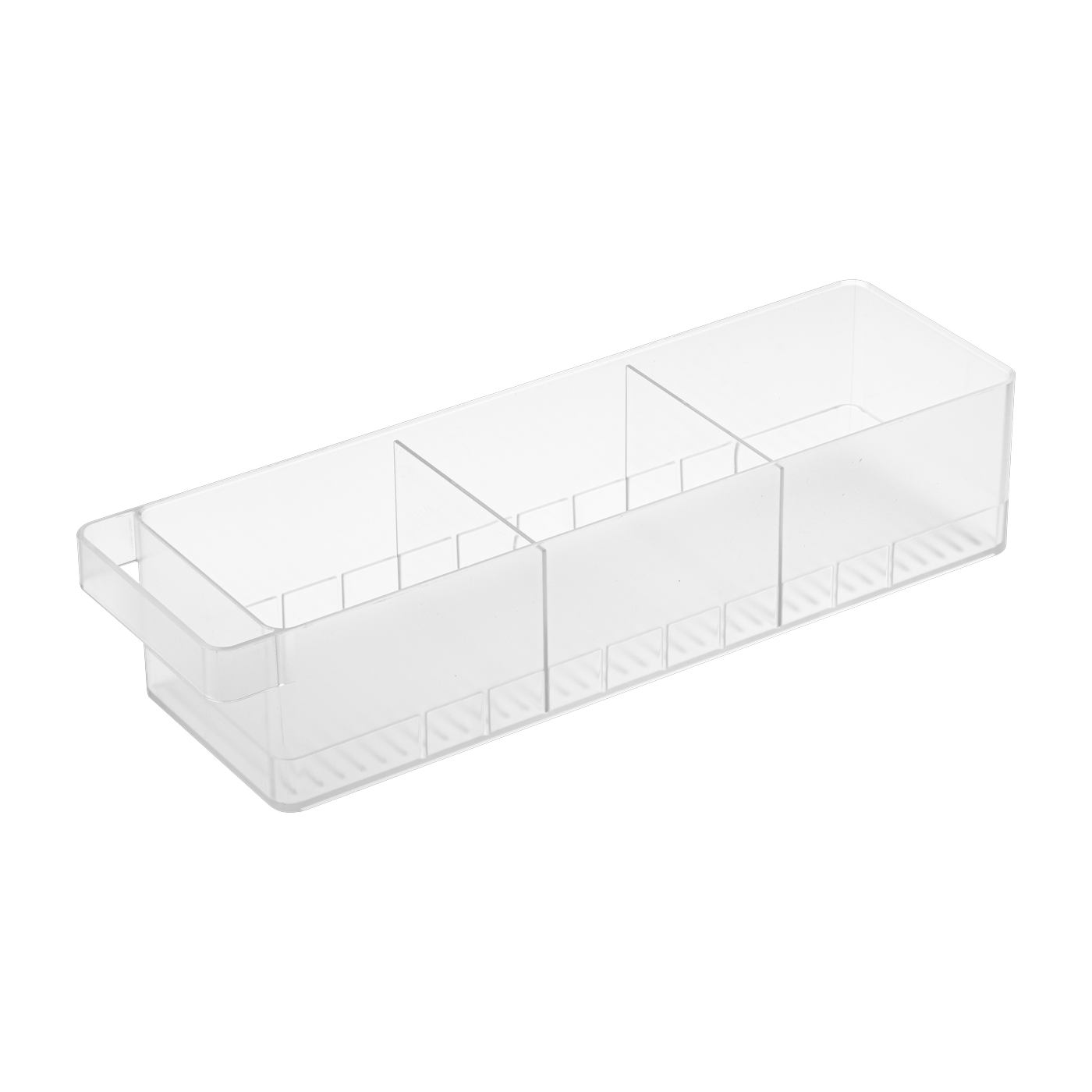 Kühlschrank-Organizer mit Unterteilern aus weißem Kunstharz 37, 5x11cm -. Yamazaki