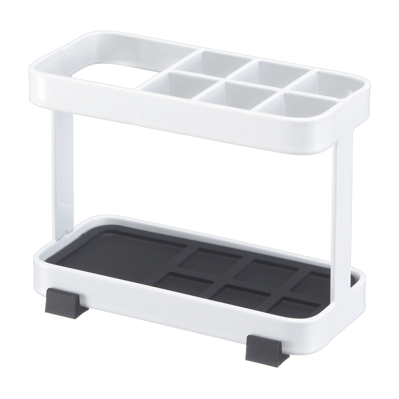Portaspazzolino in acciaio bianco 11x5cm - Il dente intero e nient'altro che il dente. Yamazaki