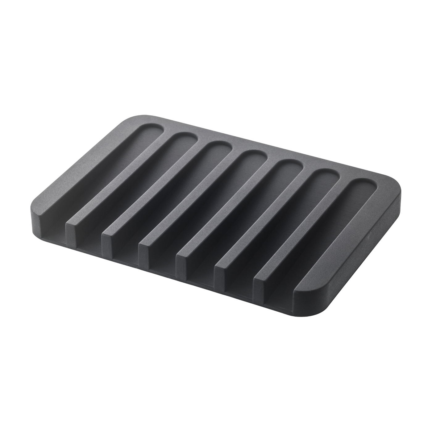 Silicone soap tray black 11, 5x8cm - Yamazaki