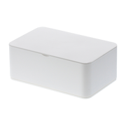 Etui pour lingettes humides en résine blanche 19x12cm - Yamazaki
