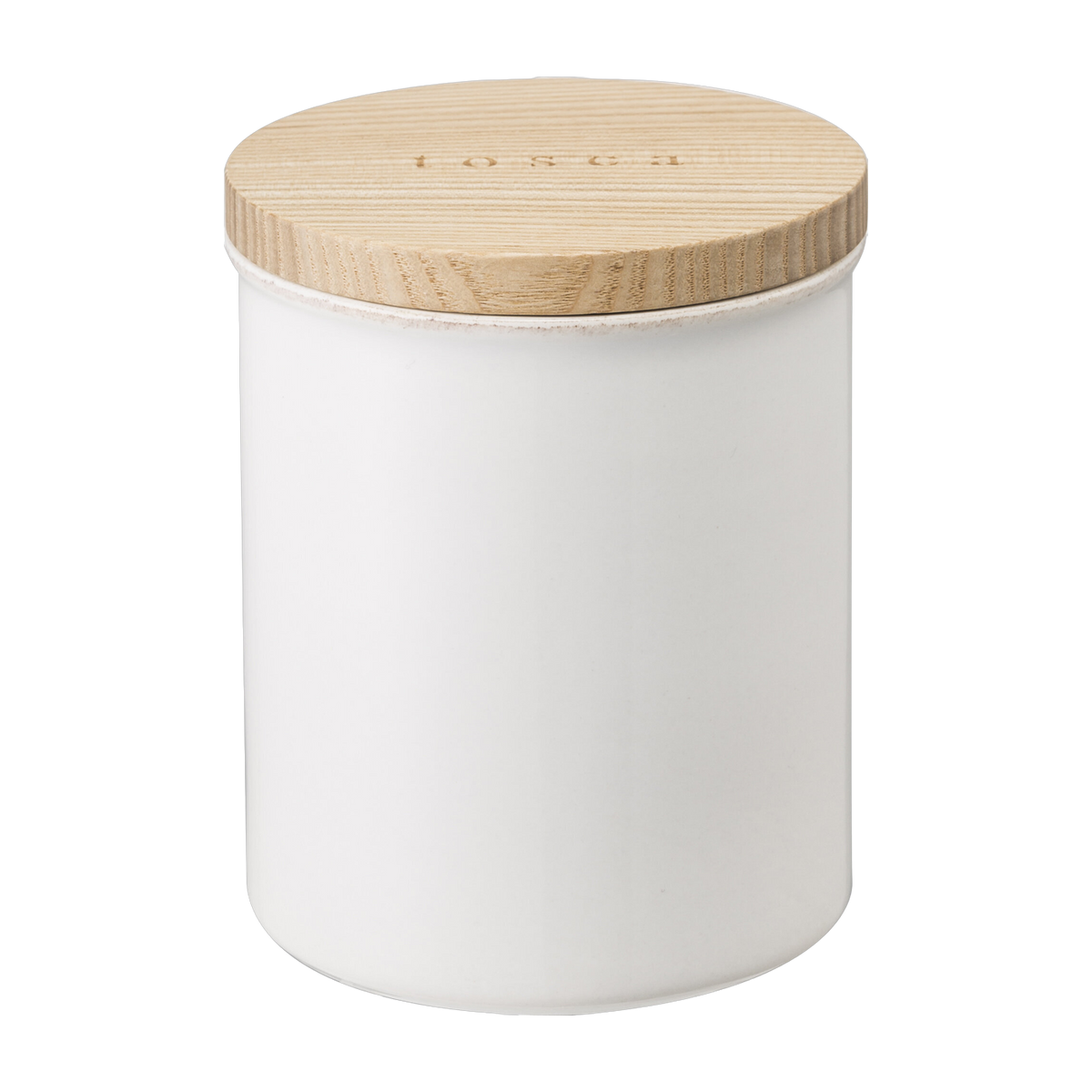 Dose aus Holz und Keramik weiß 11, 5cm -. Yamazaki