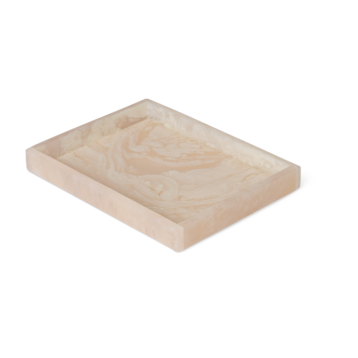 Mist Bandeja de resina rosa 15x10x2, 5cm - Ferm living
