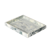 Petit plateau en résine off-white 15x20x2,5cm Mist - Ferm living
