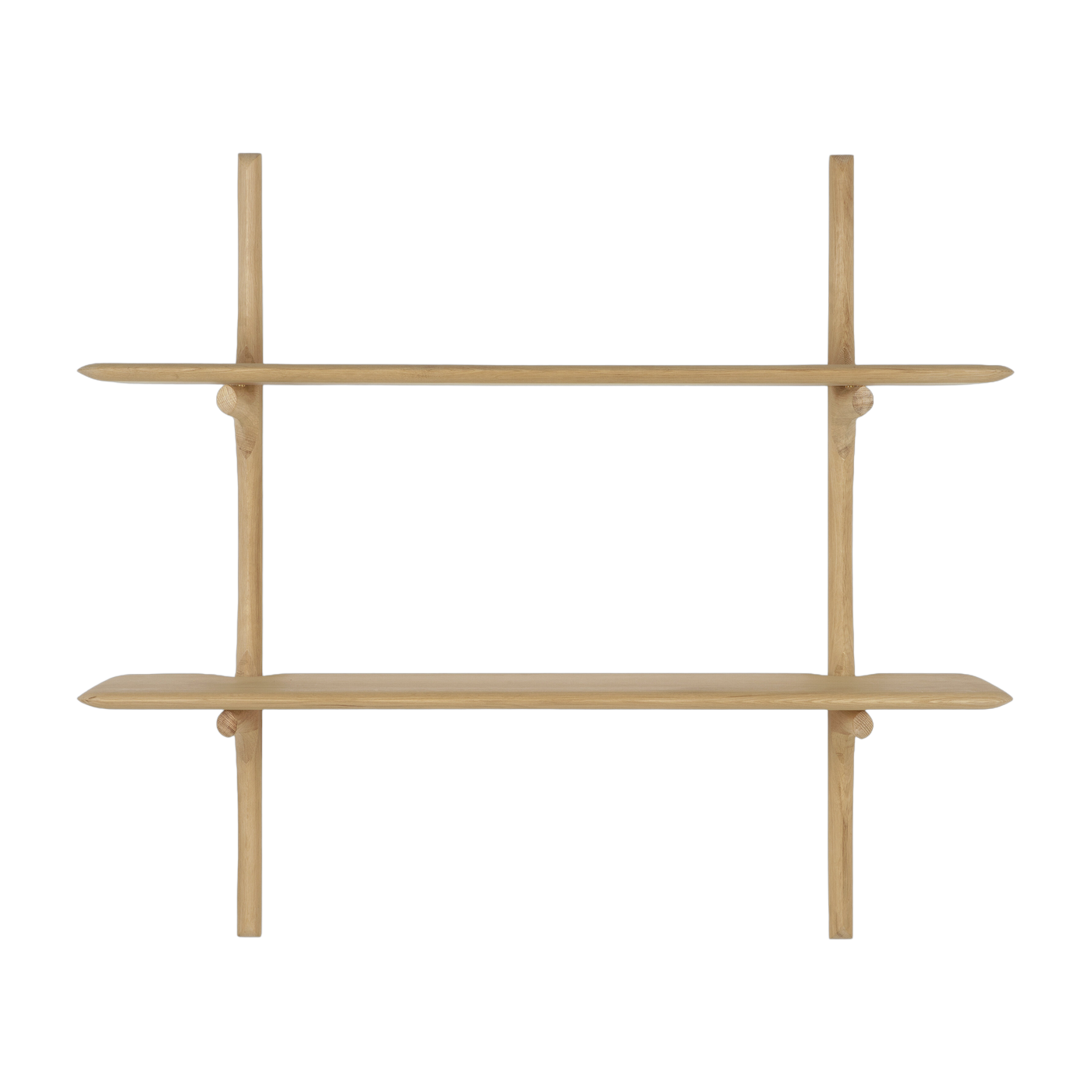 Estantería de pared de roble macizo acabado al aceite 100x35x91cm PI - Ethnicraft accessories