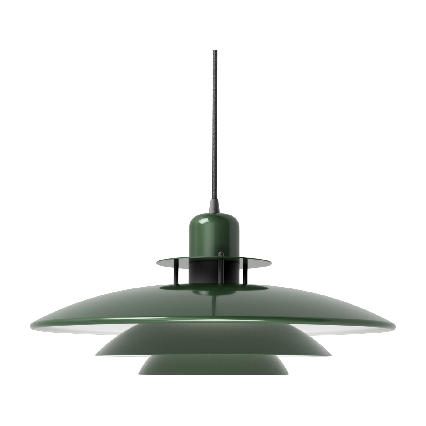 Primus Lámpara colgante de metal verde abeto 43cm I - Belid