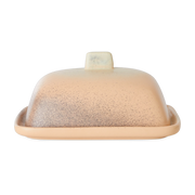 Beurrier en grès rose 15,5x12x7,5cm Breeze - HKLIVING