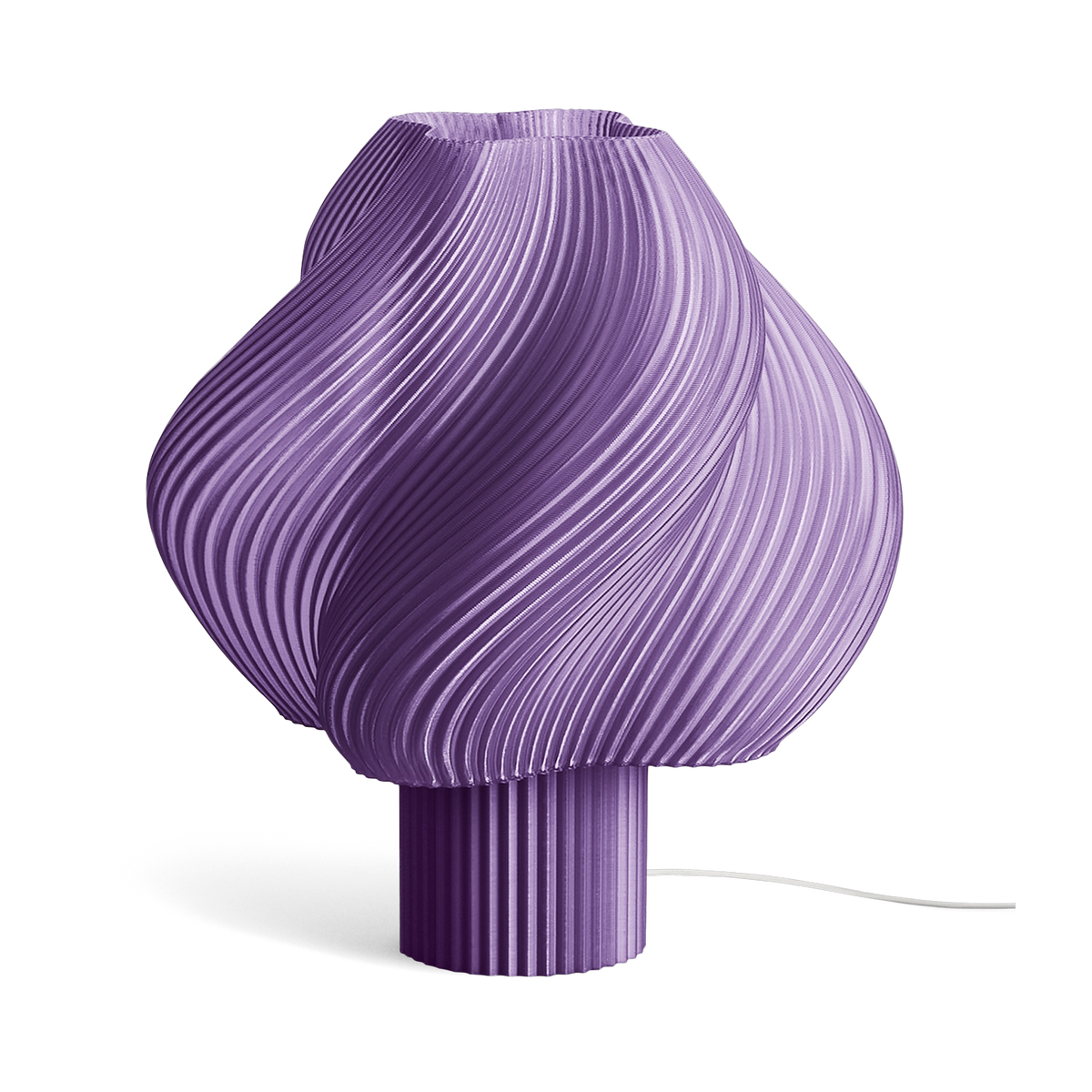 Soft Lámpara de pie lavanda sorbete 63cm serve mega - Crème Atelier