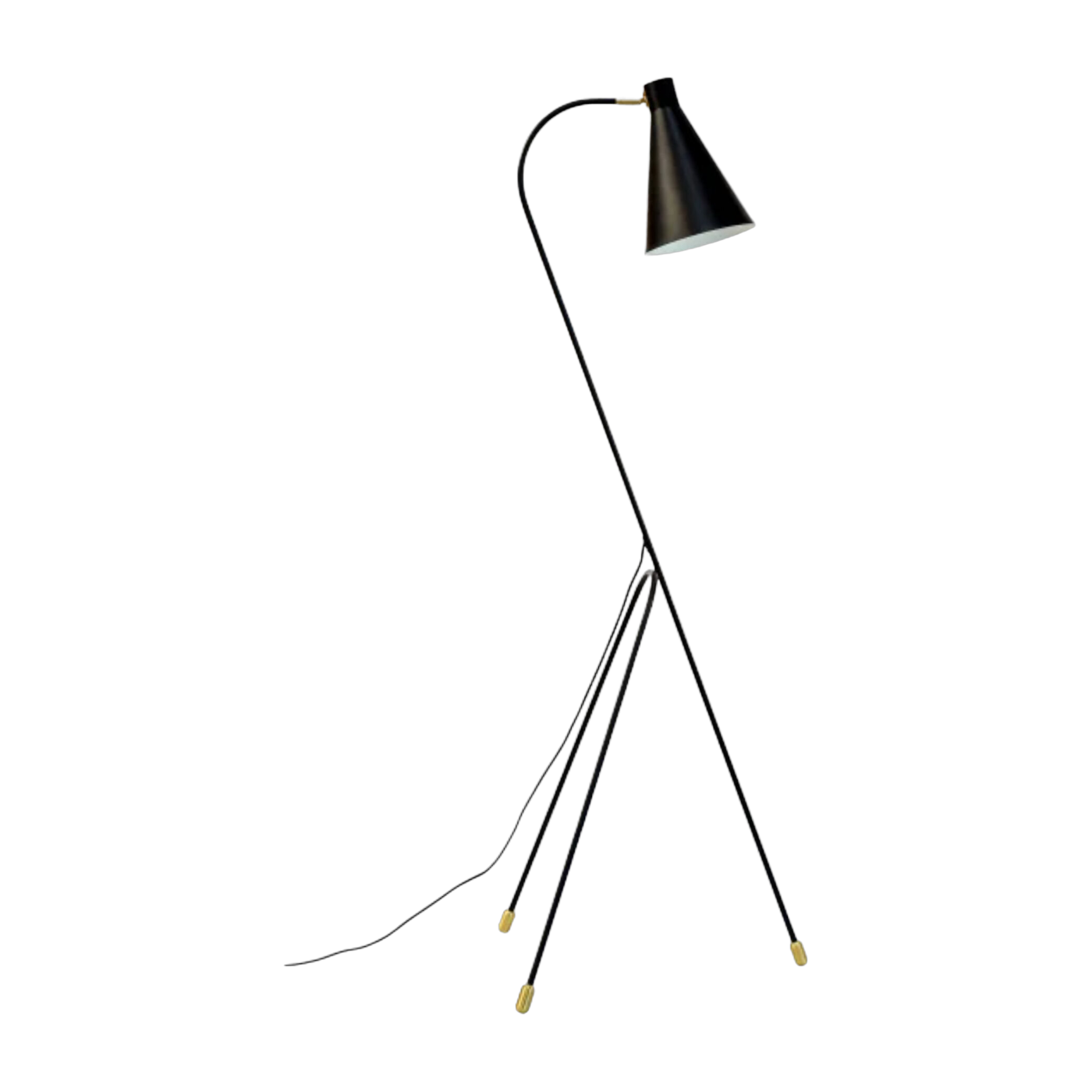 Lampada da terra a tre gambe Miles in metallo nero 33cm - Miles Dyberg Larsen