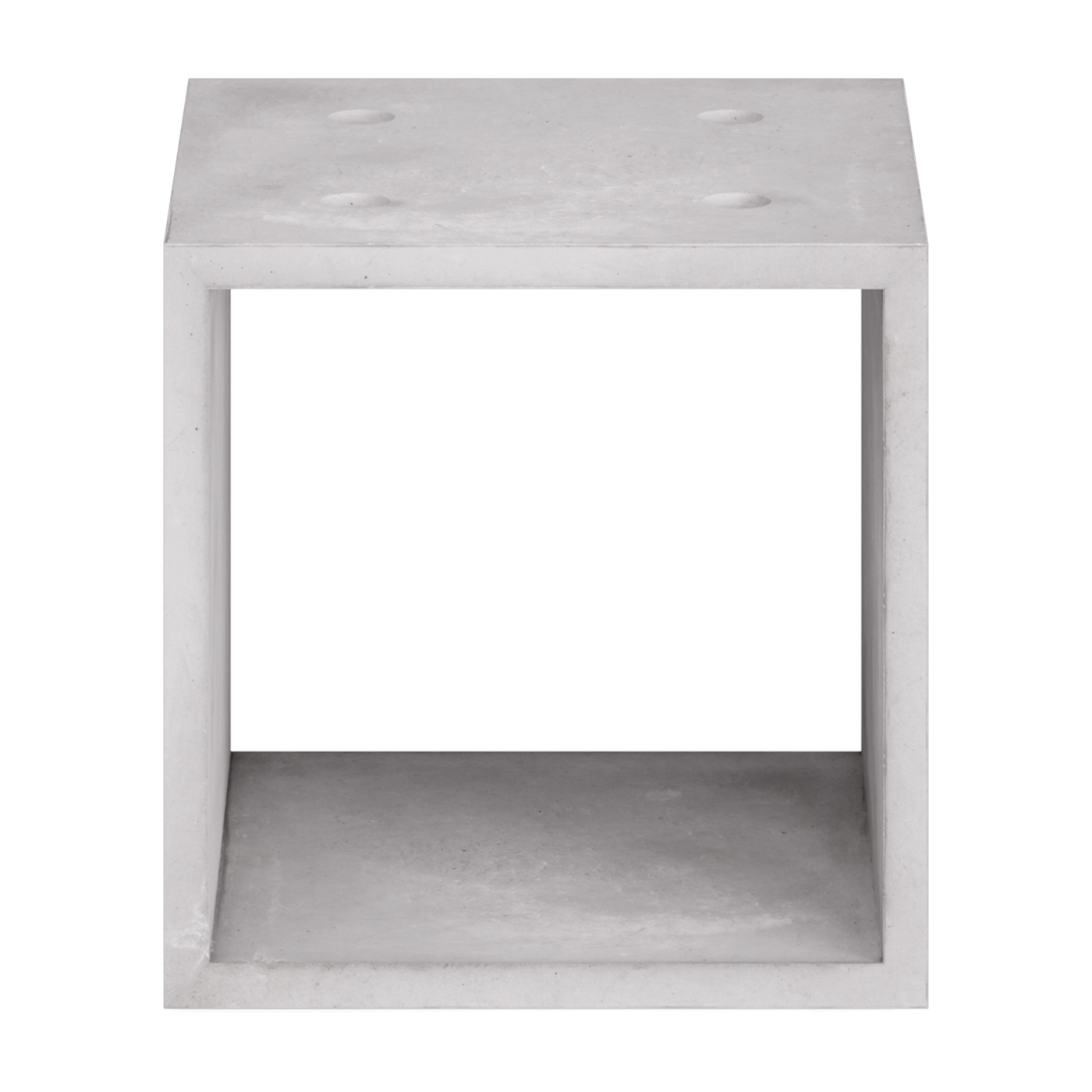 Cube de rangement carré en béton 37cm Dice 370 - Lyon Béton
