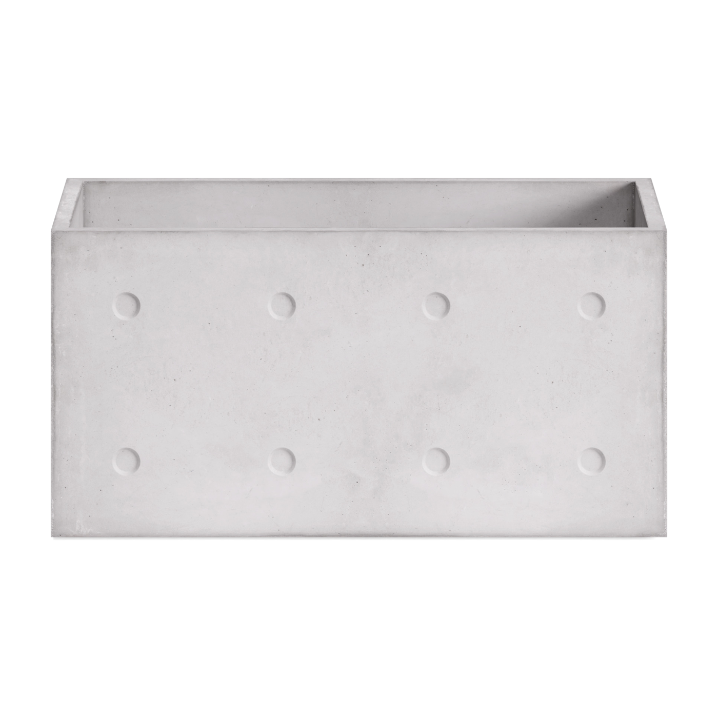 Mobile contenitore rettangolare con base in cemento 74, 5 cm Dice 745 - Lyon Béton