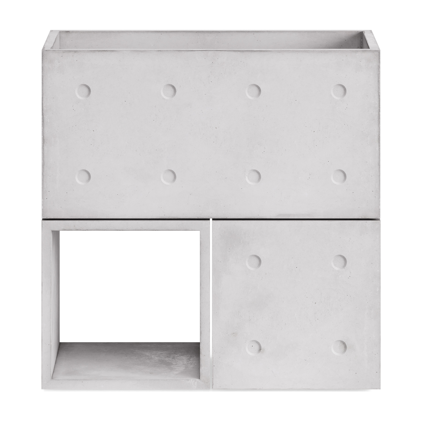 Meuble de rangement en béton Dice Configuration 1 - Lyon Béton