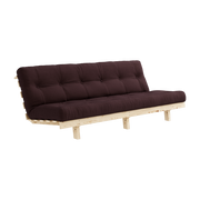 Lean - Karup Divano trasformabile in pino e materasso marrone 130x200cm design