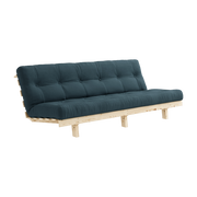 Schlafsofa aus Kiefernholz und petrolblauer Matratze 130x200cm Lean - -. Karup design