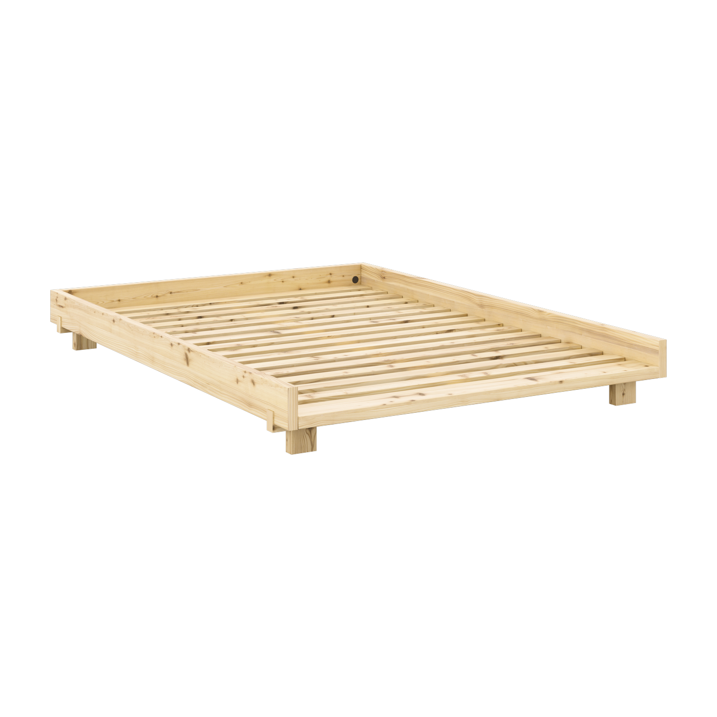 سرير خشب الصنوبر المطلي اللامع 140x200 سم Social bed - Karup Design