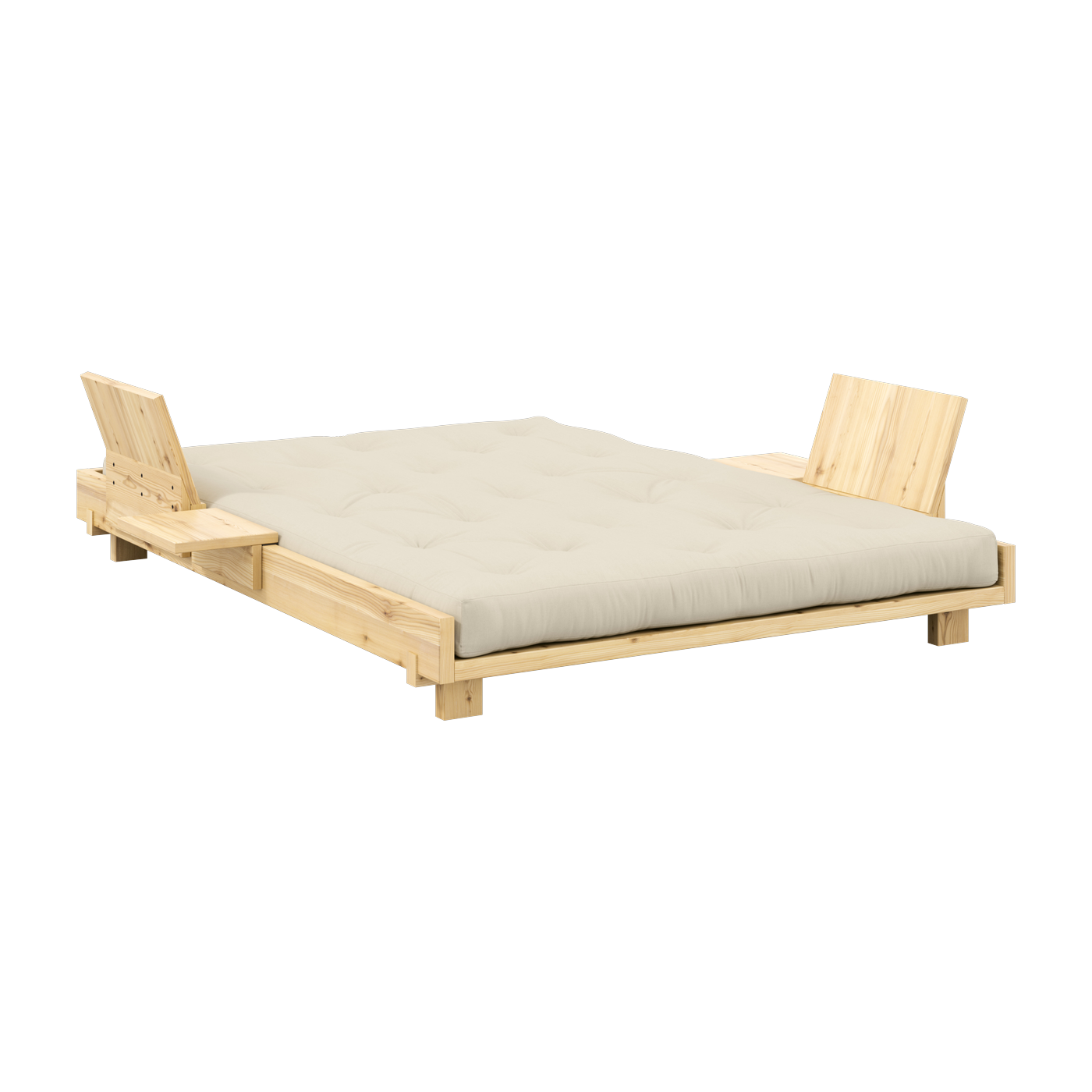 أريكة قابلة للتحويل مع دعامتي ظهر وطاولات جانبية وفراش بيج Social sofa bed - Karup Design