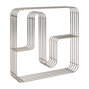 Chrome steel wall shelf 45, 5x8, 9x45, 5cm Curva - AYTM