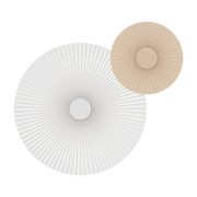 Appliques s sable doré et m blanche avec entretoise sable doré Carmen - Hartô